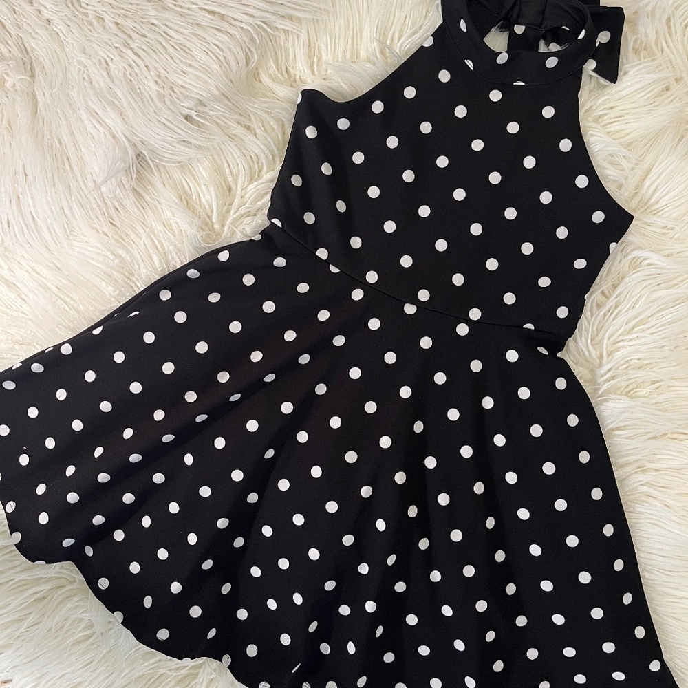 Honey and Rosie❤️HOST PICK❤️ “Fit and Flare dress in Polka Dots"